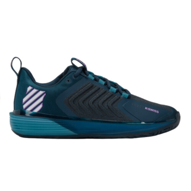 K-Swiss Men's Ultrashot 3 Tennis Shoe (Reflecting Pond/Colonial Blue/Amethyst Orchid)