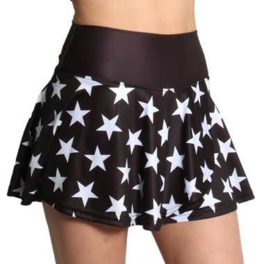Faye+Florie Holly Tennis Skirt (Black Stars)