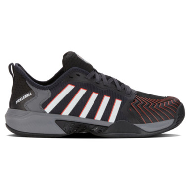 K-Swiss Men's Pickleball Supreme (Jet Black/Steel Gray/Spicy Orange)