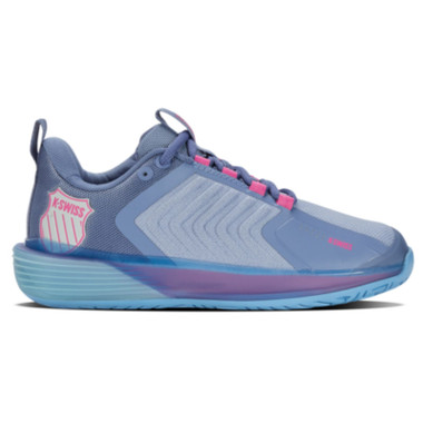 K-Swiss Women's Ultrashot 3 Tennis Shoe (Infinity/Blue Blizzard/Heritage Blue)