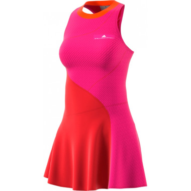 Women's Adidas by Stella McCartney Barricade Tennis Dress (Core Red/Shock Pink)