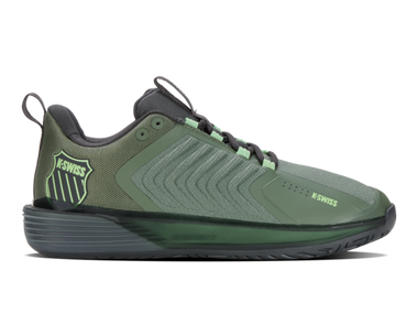 K-Swiss Men's Ultrashot 3 Tennis Shoe (Sea Spray/Urban Chic/Soft Neon Green) 