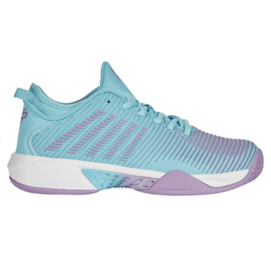 K-Swiss Women's Hypercourt Supreme Tennis Shoe (Angel Blue/Sheer Lilac/Brilliant White)