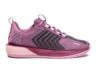 K-Swiss Women's Ultrashot 3 Tennis Shoe (Grape Nectar/Cameo Pink)
