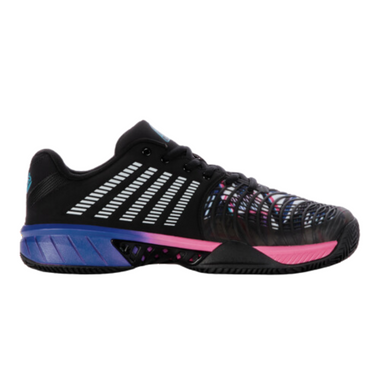 K-Swiss Men's Express Light 3 HB Padel Shoe (Black/True Blue/Neon Pink) 