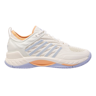 K-Swiss Women's Hypercourt Supreme 2 Tennis Shoe (Star White/Heather/Peach Fuzz)