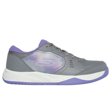 Skechers Women's Viper Court Smash (Gray/Purple)