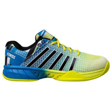 K-Swiss Men's Express Light Pickleball Shoe (Brilliant Blue/Optic Yellow)