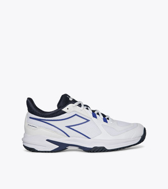 Diadora Men's Trofeo 2 All Ground Pickleball Shoes (White/Surf The Web/Blue)