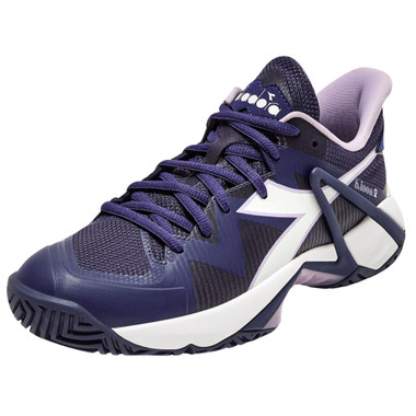 Diadora Women's B.Icon 2 All Ground Tennis Shoe  (Astral Aura/White)