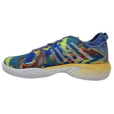 K-Swiss Men's Hypercourt Supreme Tennis Shoe Limited Edition (Blue Horizon/Salmon Sun) 