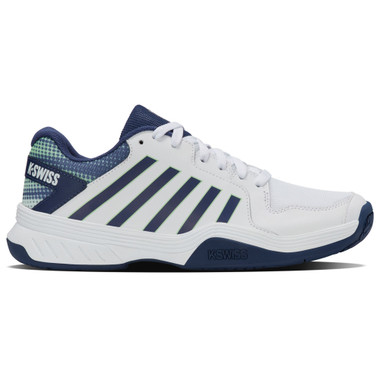 K-Swiss Men's Court Express Pickleball Shoe (White/Oceana/Patina Green)