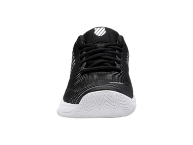K-Swiss Women's Hypercourt Express 2 Tennis Shoe (Black/White/Silver).