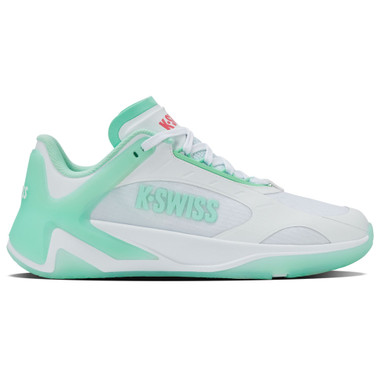 K-Swiss Women's K-Frame Pickleball Performance Shoe (White/Neon Mint/Hot Neon Pink)