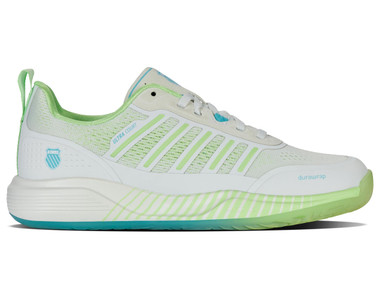 K-Swiss Women's Ultra Court Pickleball Shoe (Bit of Blue/Paradise Green/Capri)