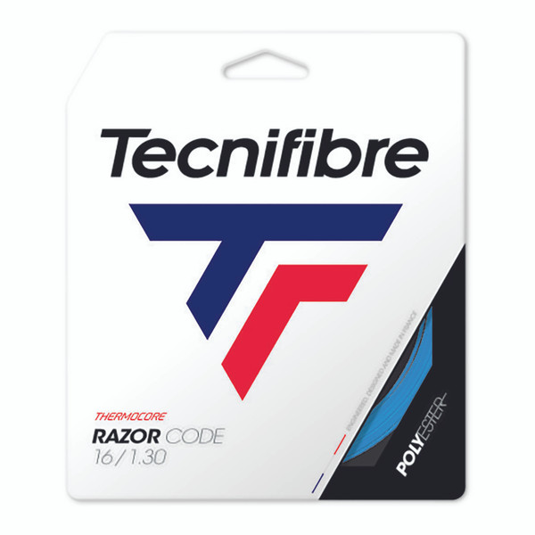 Tecnifibre Razor Code 16G Blue Tennis String (Set)