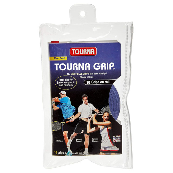 Unique Tourna Original Dry Feel Tennis Grip (10/Roll Pack)