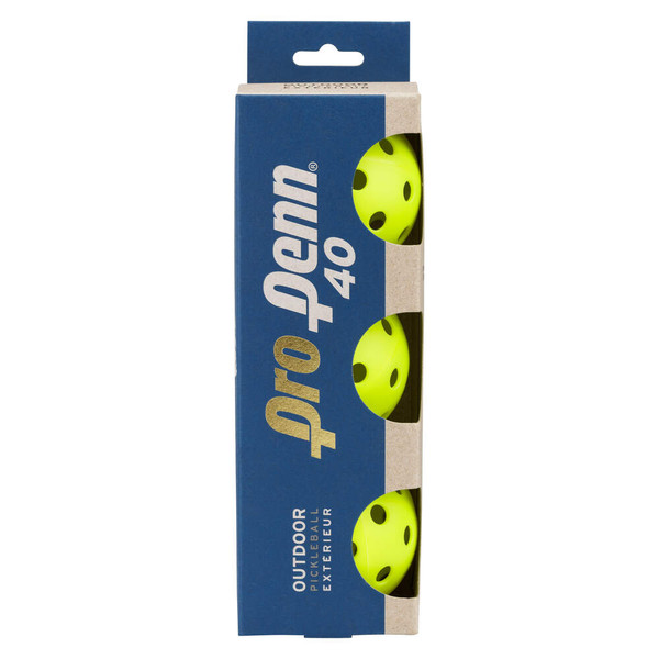 Penn Pro Penn 40 Outdoor Pickleball Balls - 3 Ball sleeve