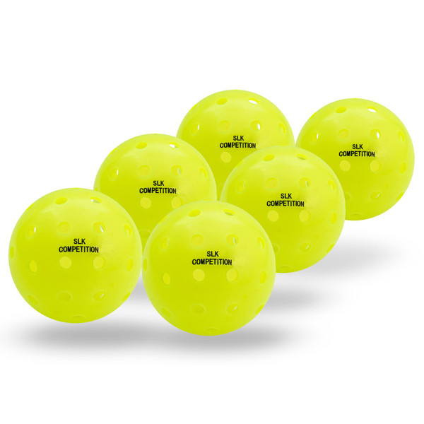 SLK Competition Outdoor Pickleball Ball (6-Pack)