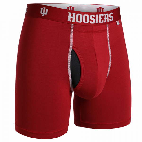 2UNDR NCAA Team Colors Men's Swing Shift Boxers (IU Crimson)