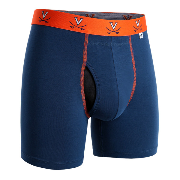 2UNDR NCAA Team Colors Men's Swing Shift Boxers (Uva Navy)