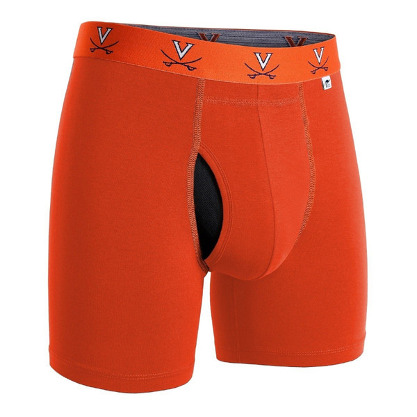 2UNDR NCAA Team Colors Men's Swing Shift Boxers (Uva Orange)