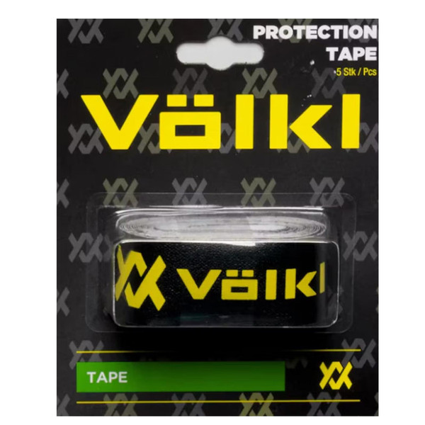 VOLKL Tennis Racquet Protection Tape | Black and Yellow | 5 strips per pack