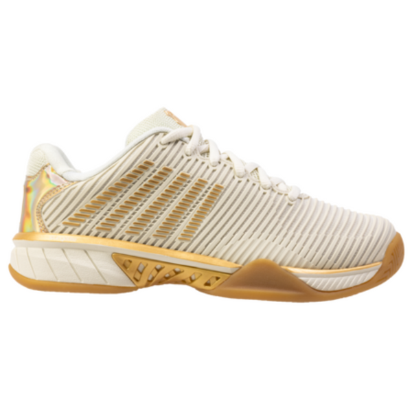 K-Swiss/Lucky In Love Women's Hypercourt Express 2 Tennis Shoe (Bone/Bare/Gold)