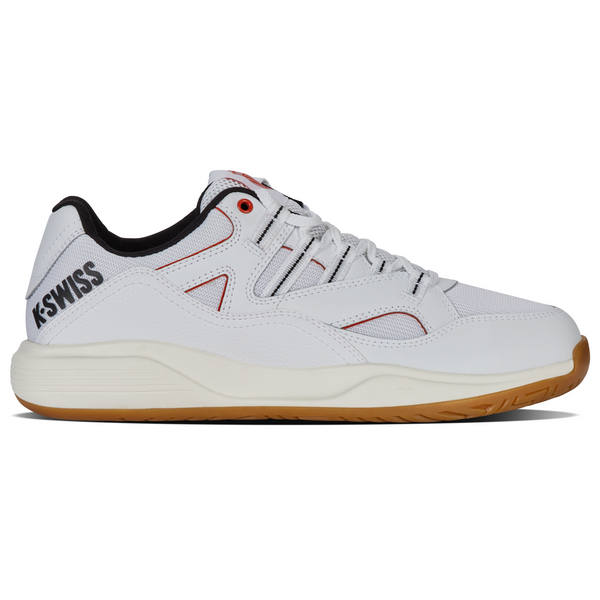 K-Swiss Men's Tura Team Pickleball Shoe (White/Black/Mars Red) 