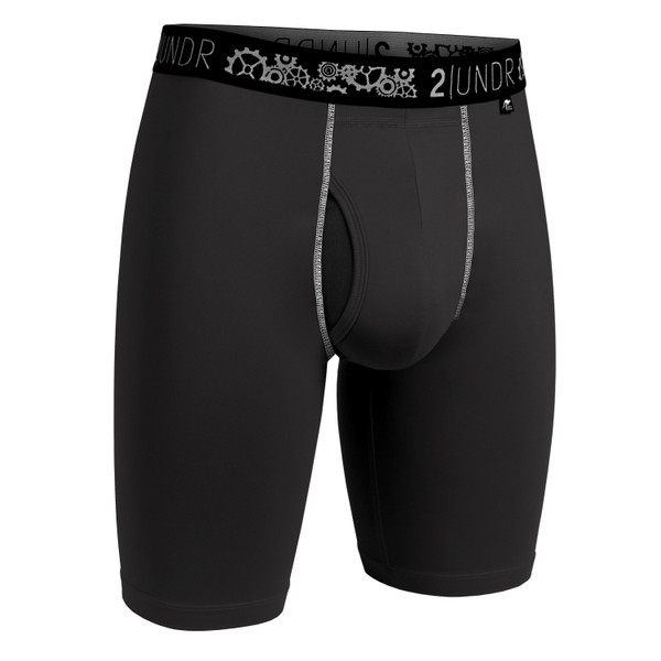 2UNDR Mens Gear Shift Performance 9" Boxer Long Leg  Underwear