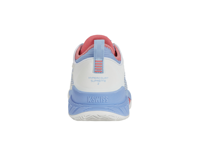 K-Swiss Women's Hypercourt Supreme 2 Tennis Shoe (Bright White/Open air/Estate Blue) 