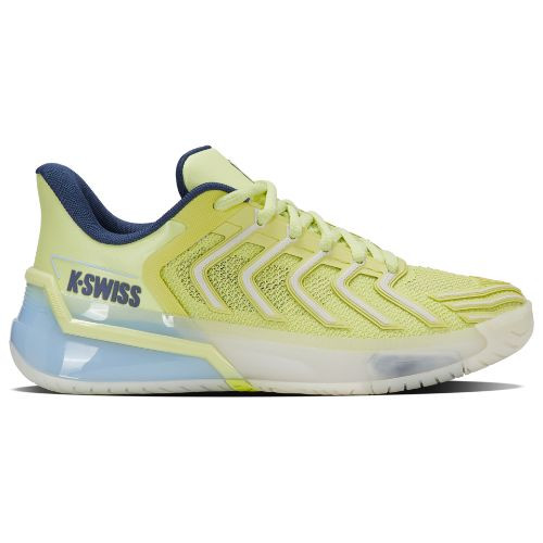 K-Swiss Women's Ultrashot 4 Tennis Shoe (Luminary Green/Blanc De Blanc/Ballad Blue).
