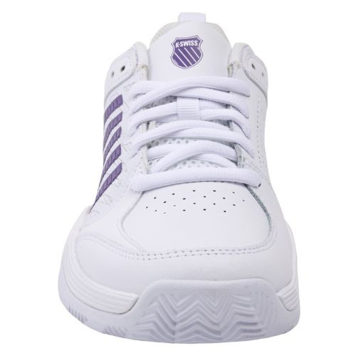 K-Swiss Women's Court  Express 2 Tennis Shoe (White/Purple Haze/Neon Lavender)