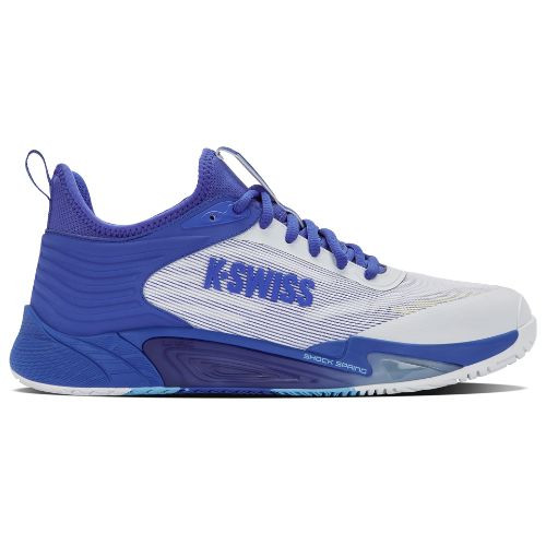 K-Swiss Men's Hypercourt Pinnacle Tennis Shoe (White/Dazzling Blue/ Baltic Sea) 
