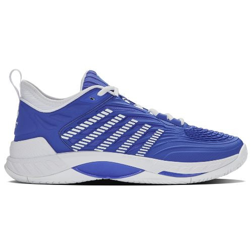 K-Swiss Men's Hypercourt Supreme 2 Tennis Shoe (Dazzling Blue/White/Baltic Sea)