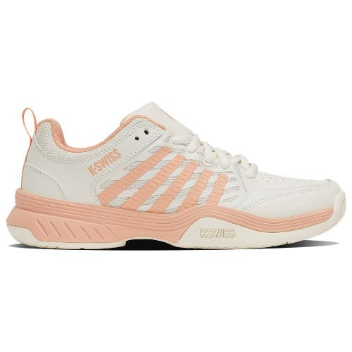 K-Swiss Women's Court  Express 2 Tennis Shoe (Egret/Peach Parfait)