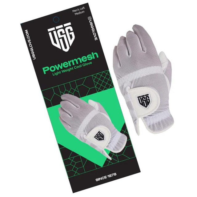 USG Womens Golf Glove | Powermesh | Cool Comfort | Hydrolyte Microfiber Synthetic Technology