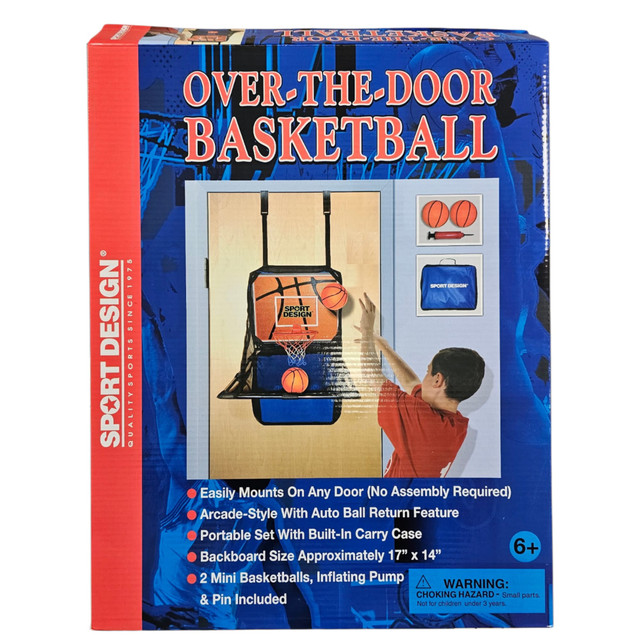 Sport Design Over-The-Door Basketball Set