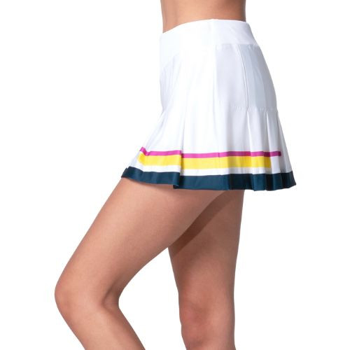 Lucky In Love Pleated Border Stripe Skirt