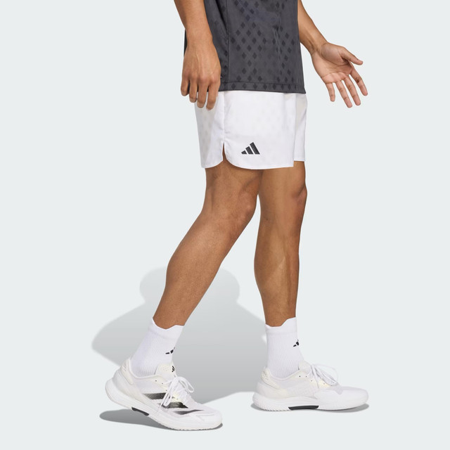 adidas Club Graphic Short (White/Dash Grey)