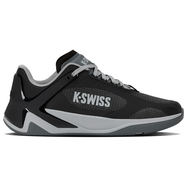 K-Swiss Men's K-Frame Pickleball Performance Shoe (Black/Ultimate Gray/Turbulence) 