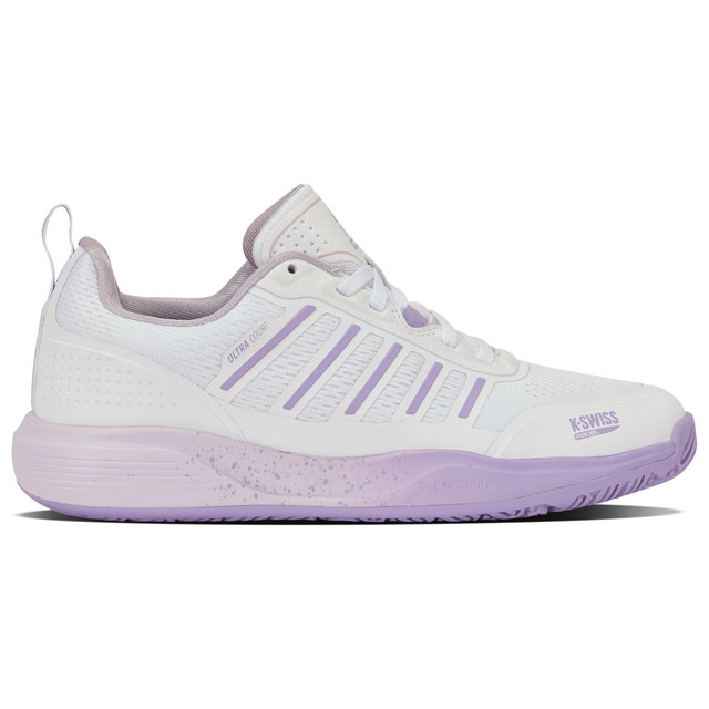 K-Swiss Women's Ultra Court Padel Shoe (White/Orchid Hush/Purple) 
