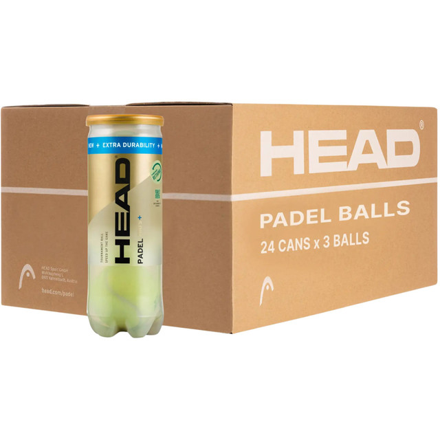 HEAD Pro S+ Padel Balls Case | 24 Can | 72 Balls