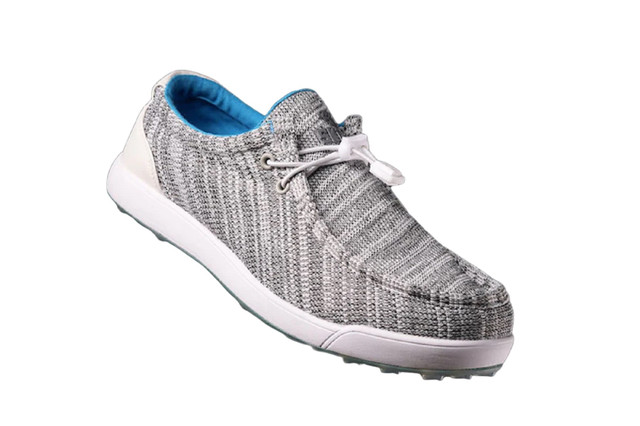 SKONI Men's V1 Spikeless | Slip On | Lightweight | Golf Shoe (Grey/Blue)