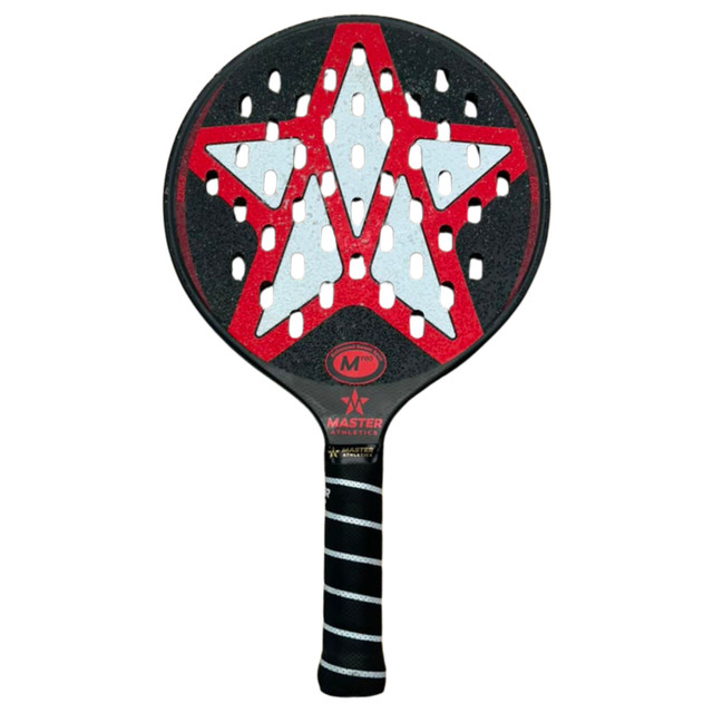 Previously Played-Master Athletics MPro Oval Platform Tennis Paddle (Black/Red)