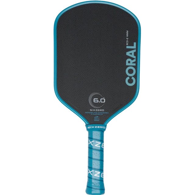Six Zero Coral 16mm Elongated Pickleball Paddle