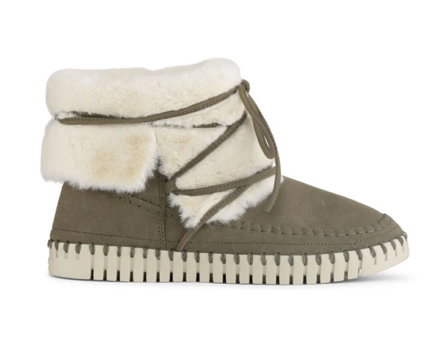 ILSE JACOBSEN HORNBAEK Women's Tulip 6072 Boot (Deep Olive), Size 39 (No original box)