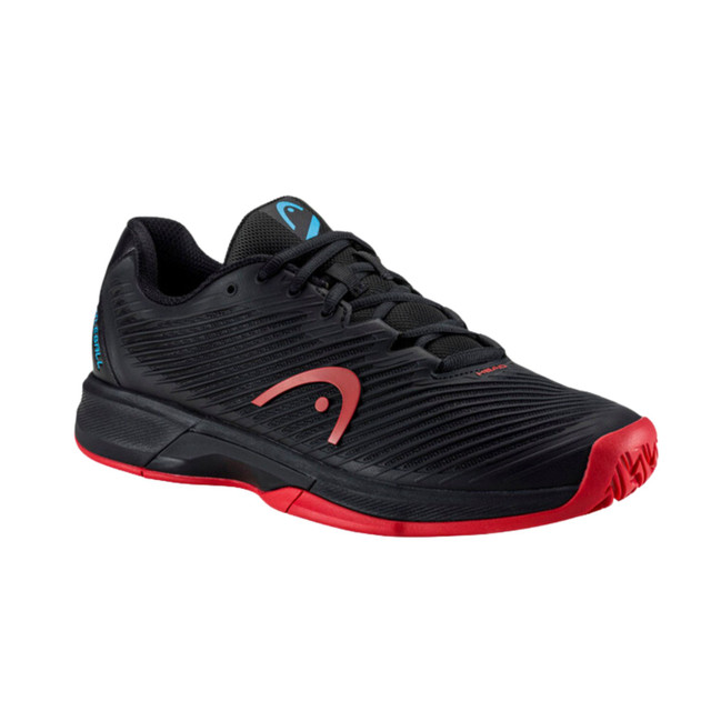 HEAD Men's Revolt Pro 4.0 Pickleball Shoe, Size 7 (Black/Red)