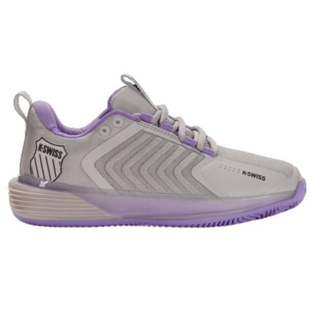K-Swiss Women's Ultrashot 3 HB Clay Court Tennis Shoe (Raindrops/paisley Purple/Moonless Night)