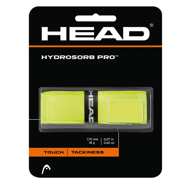 HEAD Hydrosorb Pro Tennis Replacement Grip (Yellow)